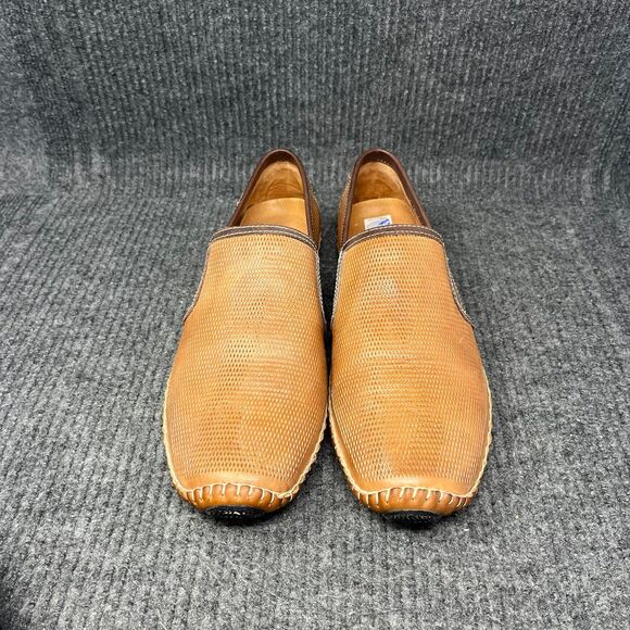 NEW Pikolinos Jerez Driving Loafers Brown Leather Slip On Shoes Mens 43 / US 10 - Picture 2 of 7